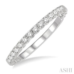 1/4 Ctw Lattice Round Cut Diamond Wedding Band in Platinum