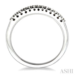 1/10 Ctw Round Cut Diamond Wedding Band in 10K White Gold