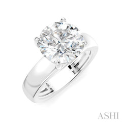 1/20 Ctw Round Shape Round Cut Diamond Semi-Mount Engagement Ring in 14K White Gold