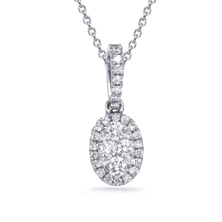 White Gold Diamond Pendant