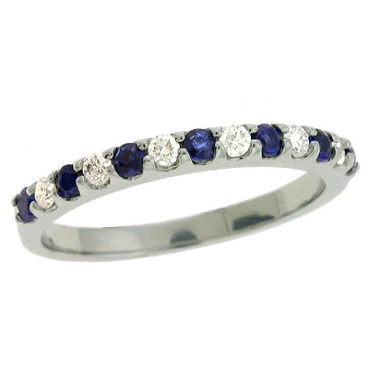 14 Kt White Gold Sapphire Color Rings - Precious