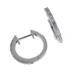 White Gold Huggie Earring