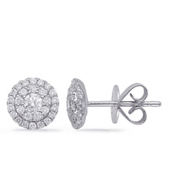White Gold Diamond Earring