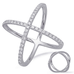 White Gold Diamond Fashion Ring