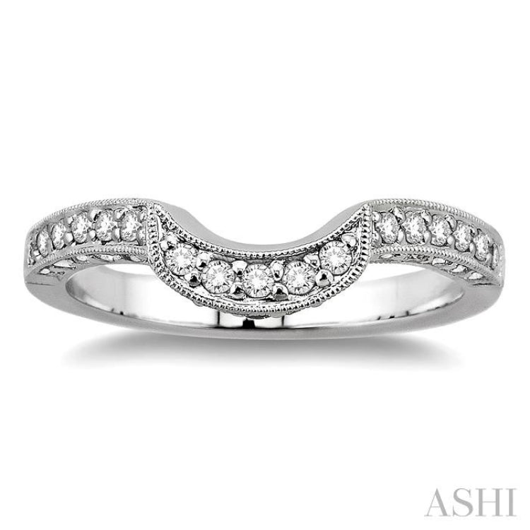 1/3 Ctw Diamond Matching Wedding Band in 14K White Gold