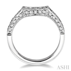 1/3 Ctw Diamond Matching Wedding Band in 14K White Gold