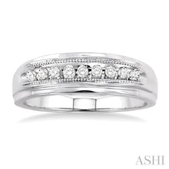 1/8 Ctw Round Cut Diamond Women's Ring in 10K White Gold