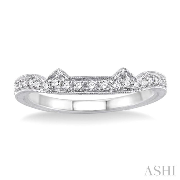 1/5 Ctw Diamond Matching Wedding Band in 14K White Gold