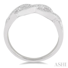 1/20 Ctw Round Cut Diamond Infinity Ring in Sterling Silver