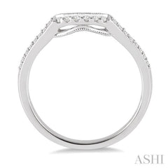 1/6 Ctw Round Cut Diamond Wedding Band in 14K White Gold