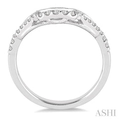 1/6 Ctw Round Cut Diamond Wedding Band in 14K White Gold