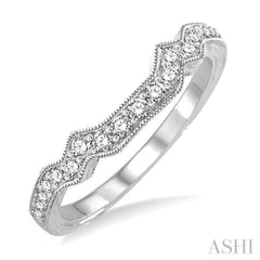 1/3 Ctw Diamond Matching Wedding Band in 14K White Gold