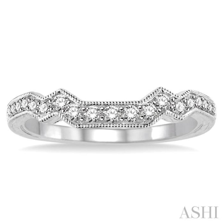 1/3 Ctw Diamond Matching Wedding Band in 14K White Gold