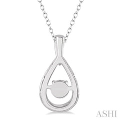 1/20 Ctw Diamond Emotion Pendant in Sterling Silver with Chain