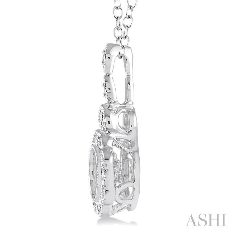 1/20 Ctw Diamond Emotion Pendant in Sterling Silver with Chain