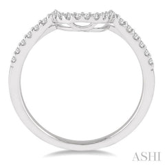 1/5 Ctw Round Cut Diamond Wedding Band in 14K White Gold