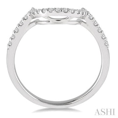 1/4 Ctw Round Cut Diamond Wedding Band in 14K White Gold