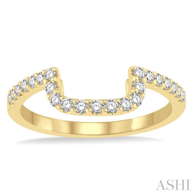 1/3 Ctw Round Cut Diamond Wedding Band in 14K Yellow Gold