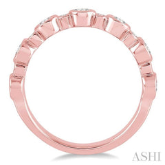 3/4 Ctw Round Cut Diamond Stack Band in 14K Rose Gold