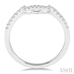 1/5 Ctw Round Cut Diamond Wedding Band in 14K White Gold