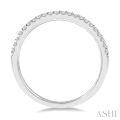 1/5 Ctw Round Cut Diamond Wedding Band in 14K White Gold