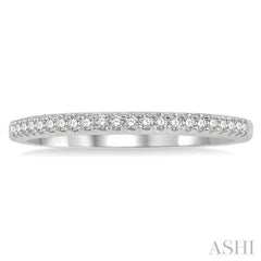 1/6 ctw Round Cut Diamond Wedding Band in 14K White Gold