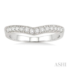 1/3 Ctw Diamond Matching Wedding Band in 14K White Gold