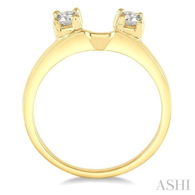 1/3 Ctw Round Cut Diamond Wrap Ring in 14K Yellow Gold