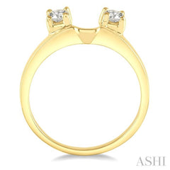 1/3 Ctw Round Cut Diamond Wrap Ring in 14K Yellow Gold