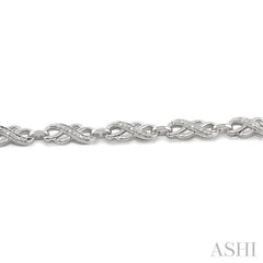 1/20 Ctw Single Cut Diamond Bracelet in Sterling Silver