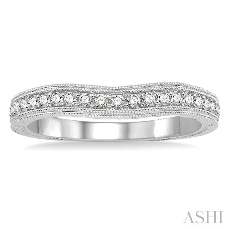 1/5 Ctw Diamond Wedding Band in 14K White Gold