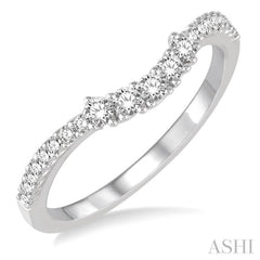 1/3 Ctw Round Diamond Wedding Band in 14K White Gold