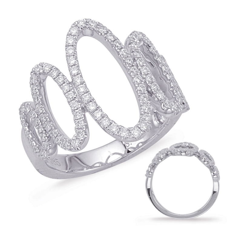 White Gold Diamond Fashion Ring