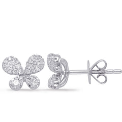 White Gold Diamond Earring