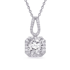 White Gold Diamond Pendant
