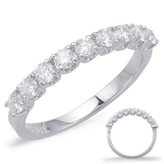 14 Kt White Gold Prong Set Bands