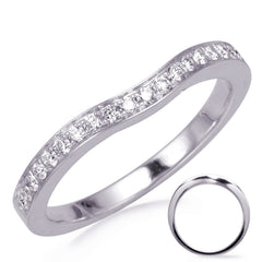 White Gold Curved Band