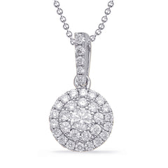 White Gold Diamond Pendant