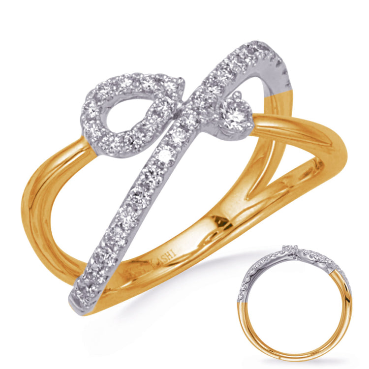 White & Yellow Gold Diamond Ring