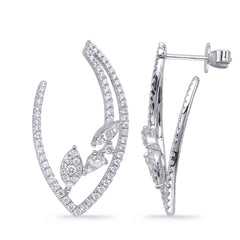 White Gold Diamond Earring