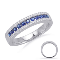 14 Kt White Gold Sapphire Color Rings - Precious