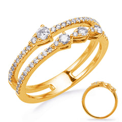 Yellow Gold Diamond Fashion Ring