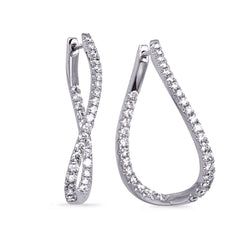 White Gold Diamond Earring