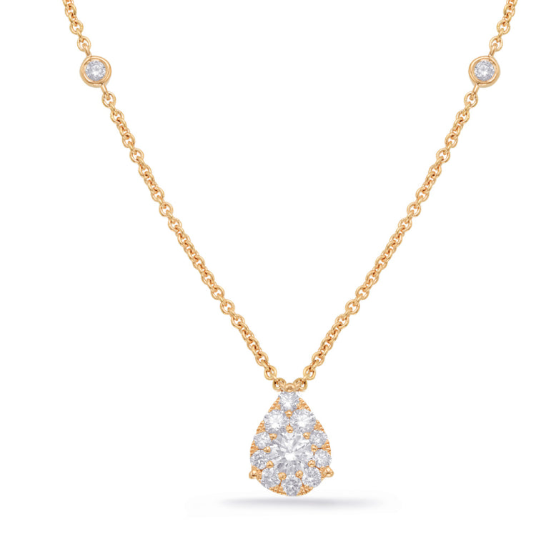 Yellow Gold Diamond Necklace