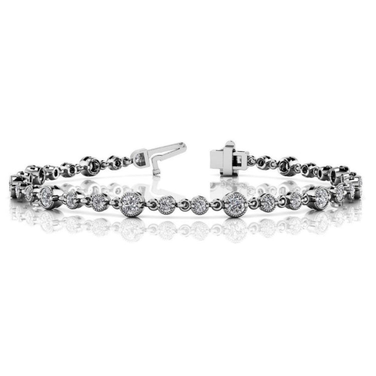 White Gold  Diamond Tennis Bracelet