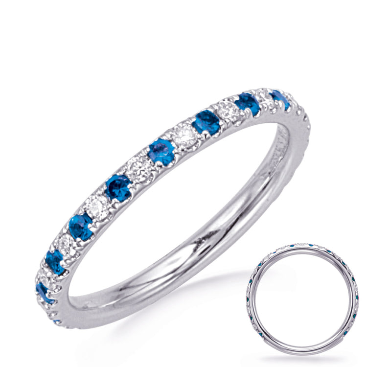 14 Kt White Gold Sapphire Color Rings - Precious