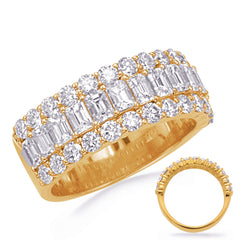 Yellow Gold Diamond Band