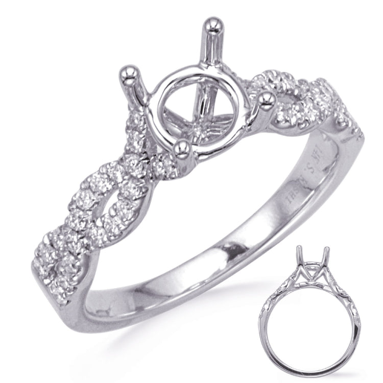 White Gold  Diamond Engagement Ring