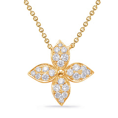 Yellow Gold Diamond Necklace