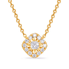 Yellow Gold Diamond Necklace